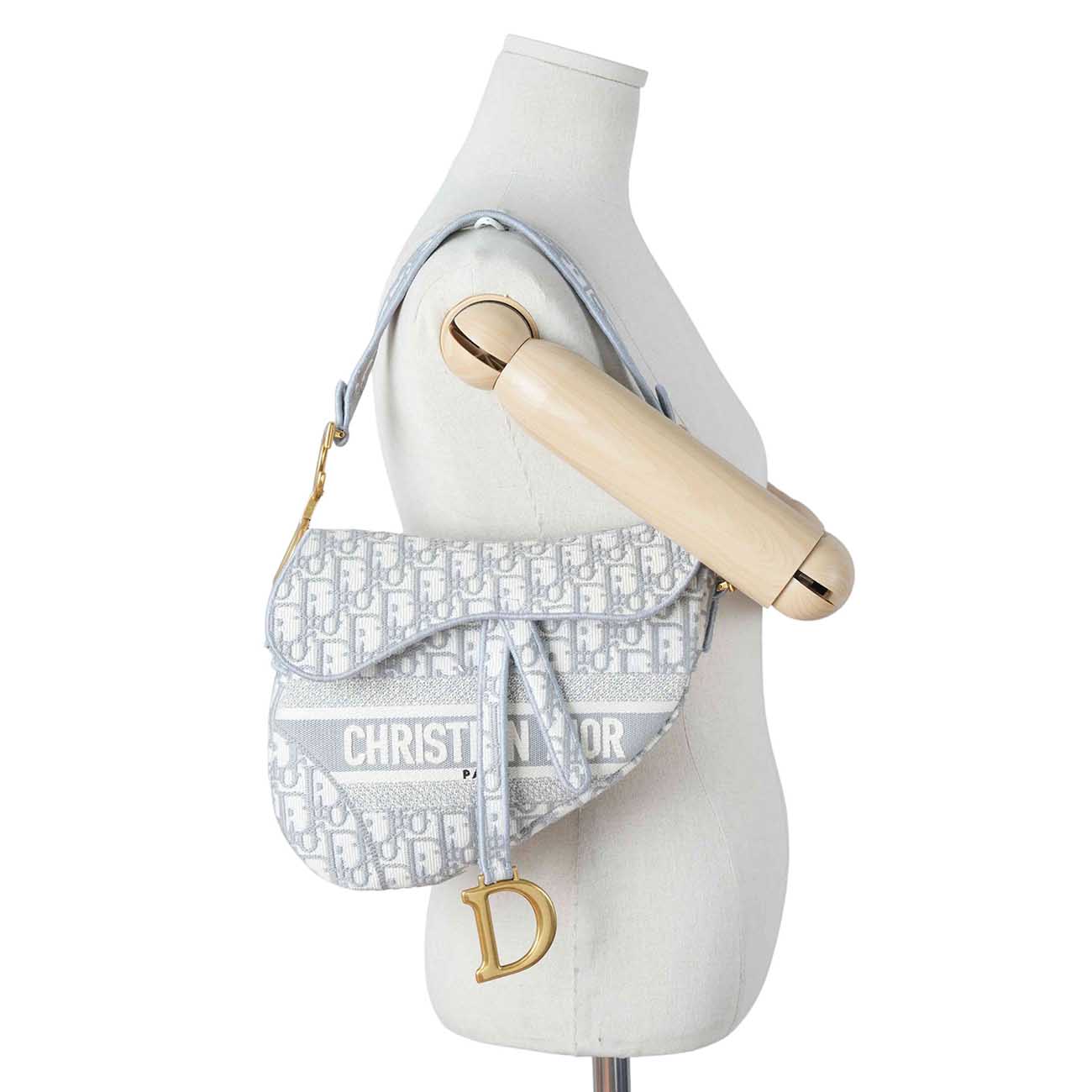 CHRISTIAN DIOR(USED)크리스찬디올 오블리크 새들백 미듐 & 스트랩